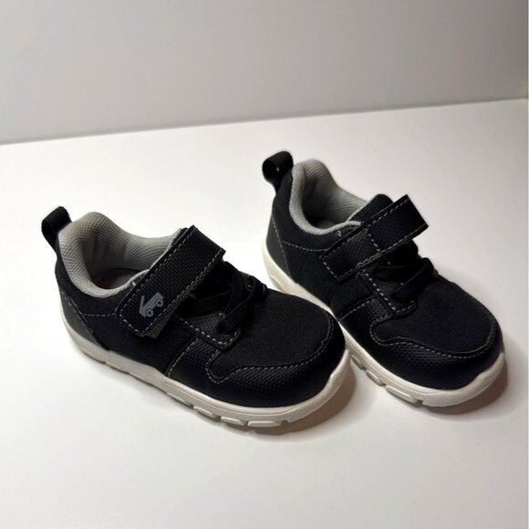 See Kai Run Black Gray Toddler Sneakers 6 Hook and Loop Non-Slip Sole Durable - Picture 1 of 6